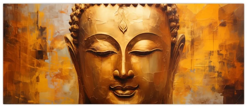 Kép - Buddha, olajfestmény (120x50 cm)