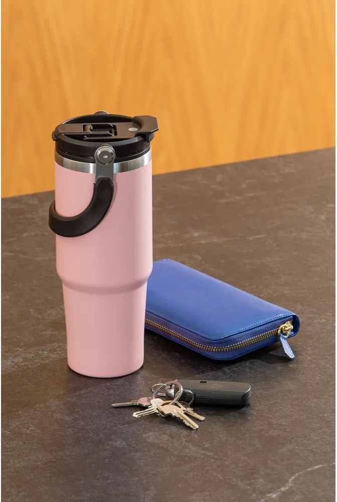 Bézs rozsdamentes acél utazó ivópalack 1 l Eco – Ladelle