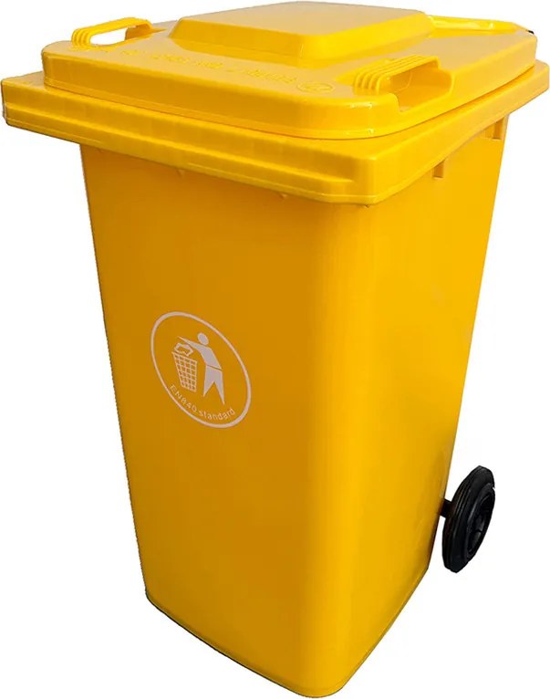 Hulladéktároló 240L sárga