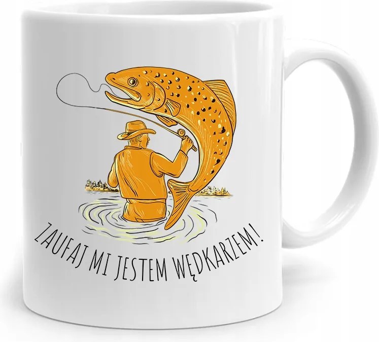 Horgász Ajándék Bögre Bízz Bennem Horgász Vagyok Nyomtatott Fotóval