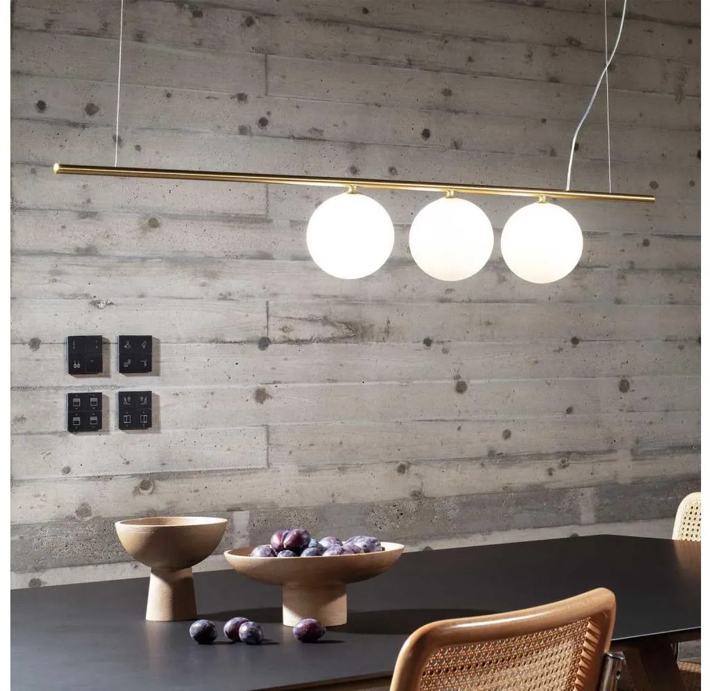 Ideal Lux - LED Csillár zsinóron PERLINE 3xG9/3W/230V arany