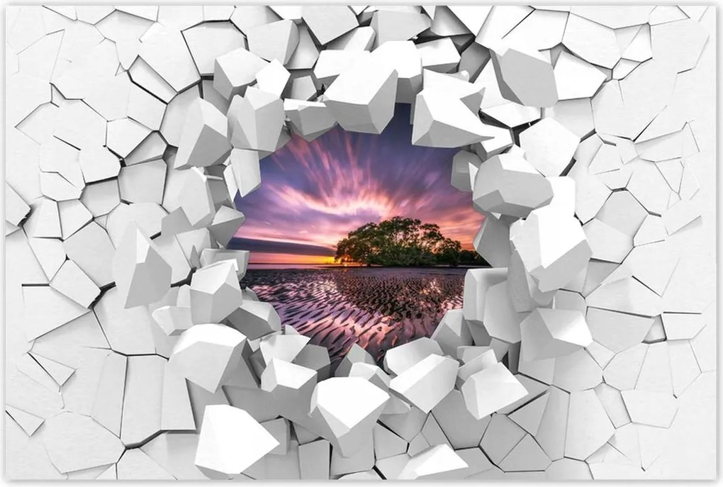 Poszterek 120x80 Gyönyörű lila tájkép