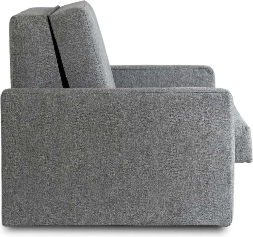 2 db-os szett, egyszemélyes ágyazható fotel szürke színben MILAN 1