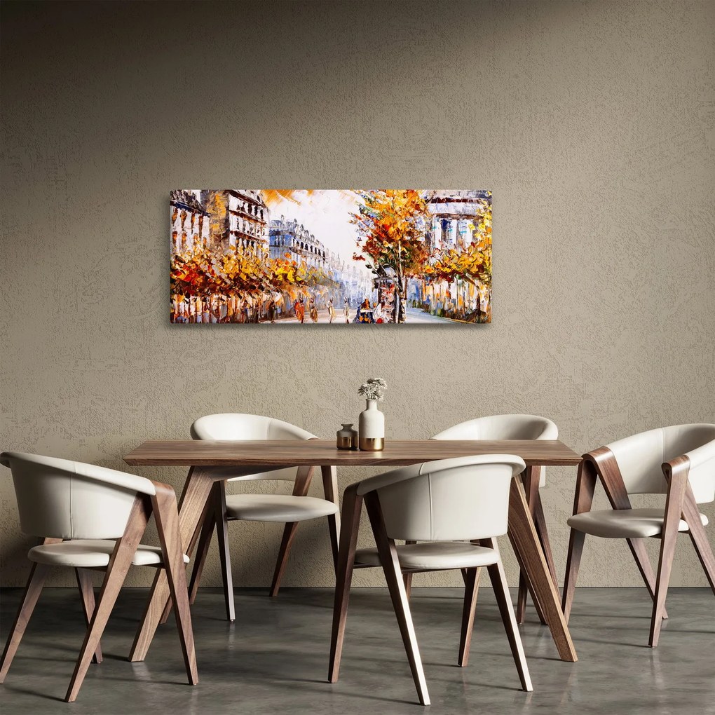 Kép - Utca Párizsban (120x50 cm)