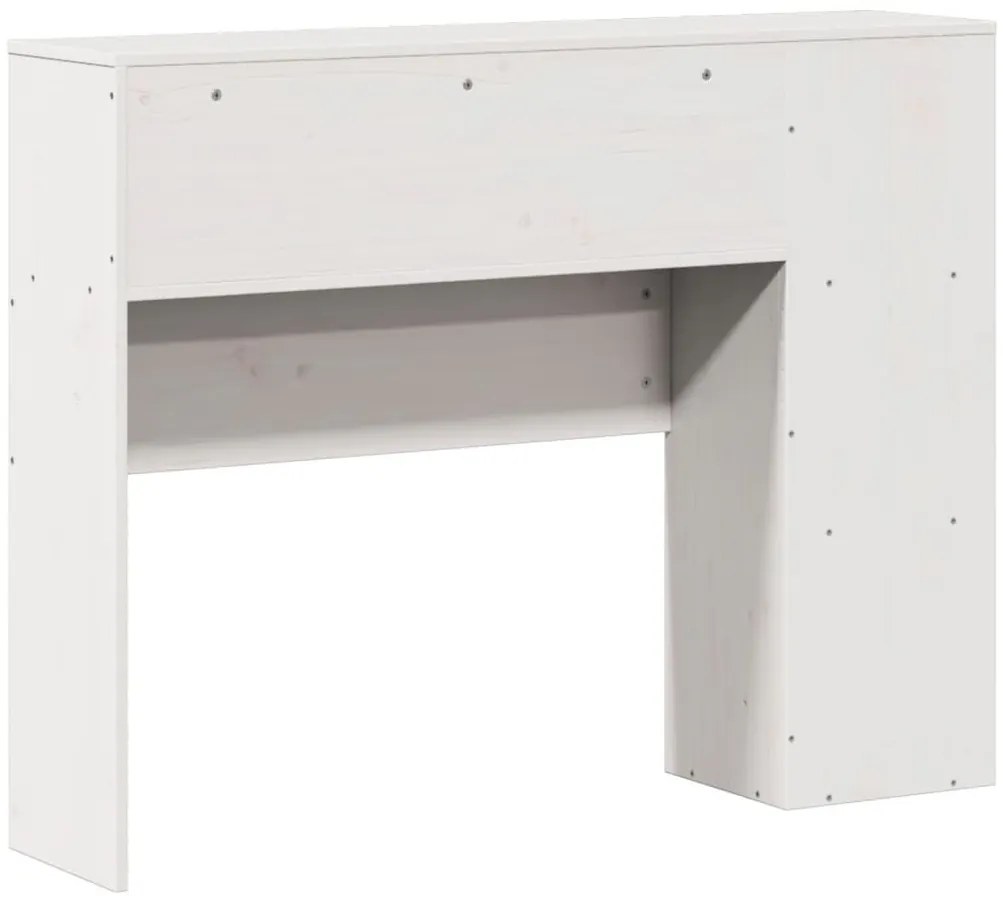 fehér tömör fenyőfa fejtámla tárolóval 90 cm
