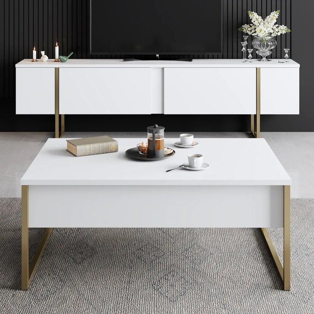 Luxe - White, Gold