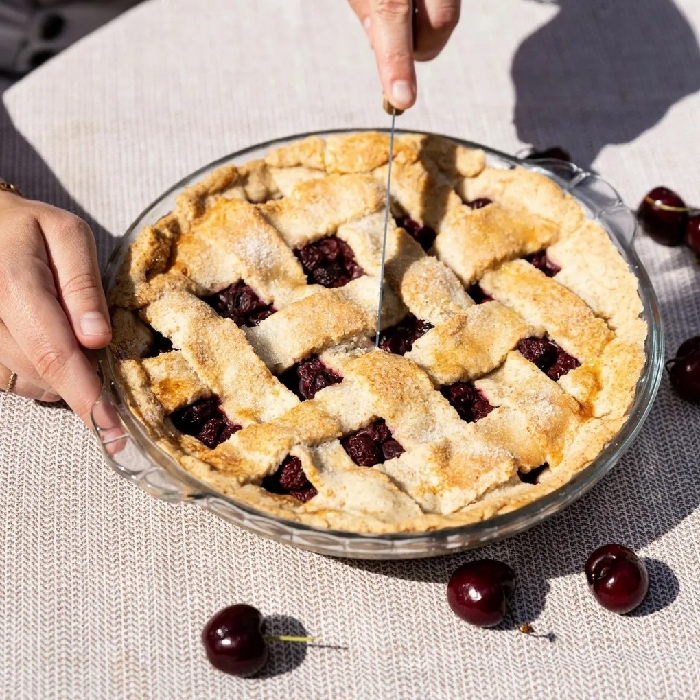 Pyrex üveg tortaforma, 1,3 l, 23 cm átmérő