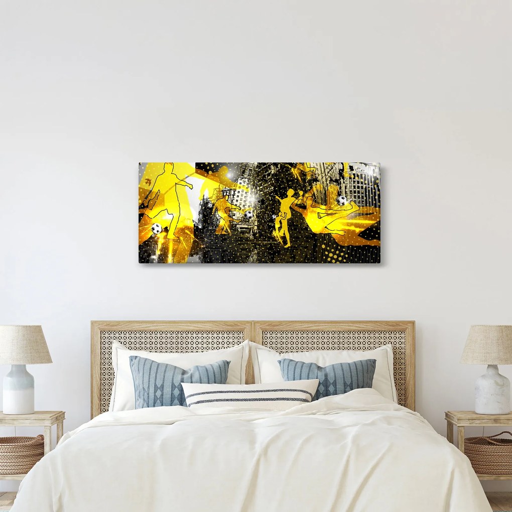 Kép - Foci a nagyvárosban (120x50 cm)