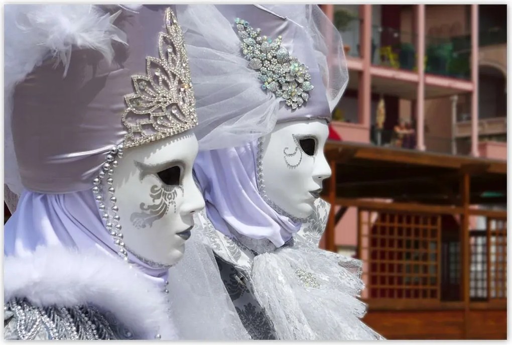 Poszterek 120x80 Szórakozás Velencében Maszkok