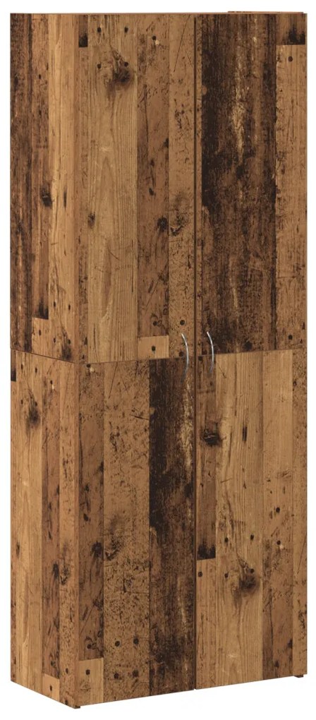 Magas Szekrény Régi Fa 60 x 32 x 153 cm - mérnöki fából készült.