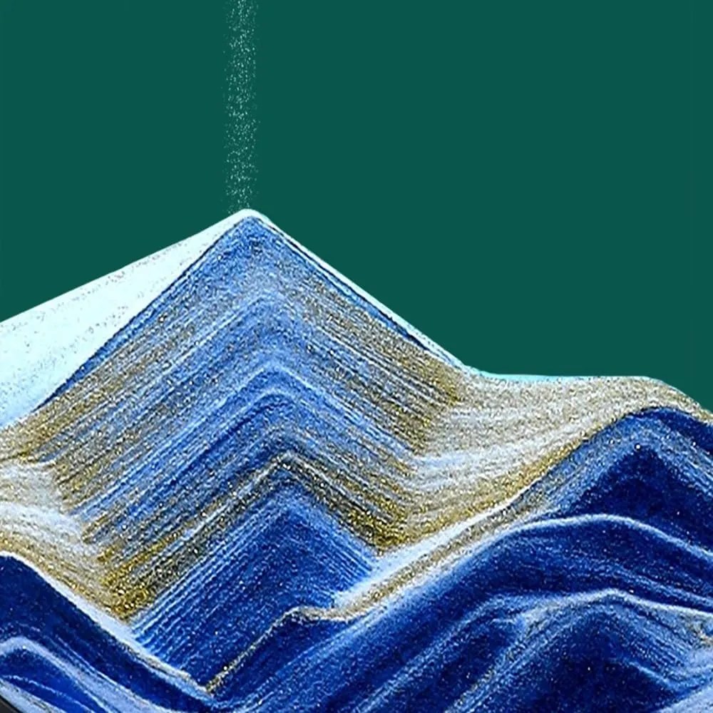 Homokóra kép homokkal - kék