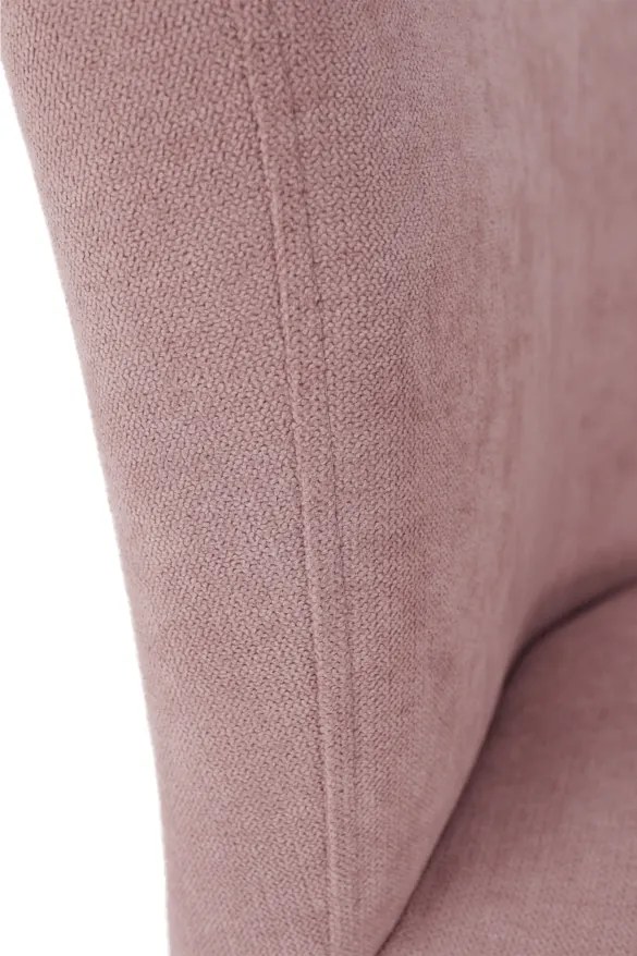 Klub fotel puffal, rózsaszín, ROSE