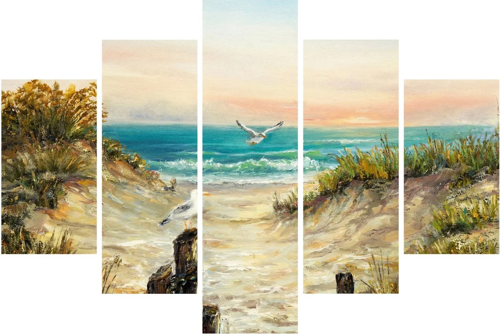 Kép - homokos tengerpart (150x105 cm)