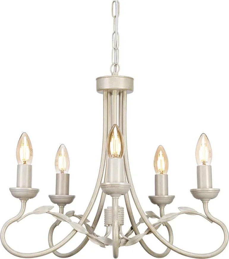 ELSTEAD OV5-IVORY-GOLD OLIVIA Provence Csillár Fehér, Ekrü, Arany E14 IP20