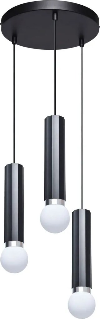 Italux modern függeszték macera fekete itxpnd-33849-3r-bk