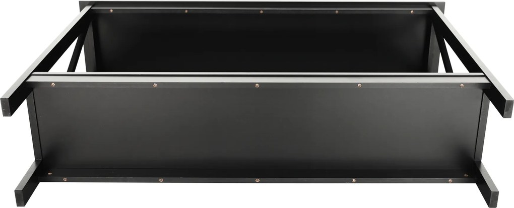 Konzolasztal, fekete, APOLOS