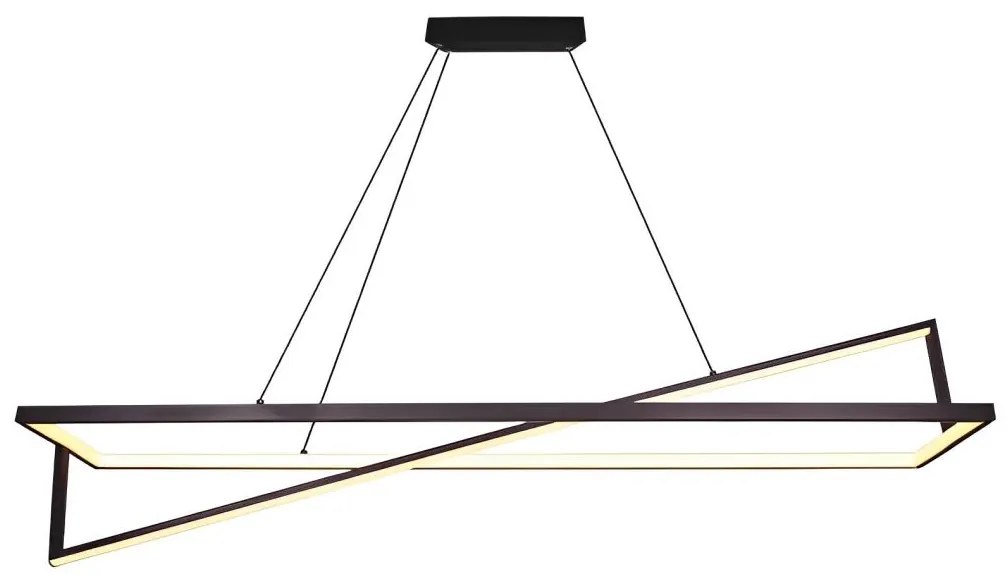 LED Dimmelhető csillár zsinóron LED/45W/230V 3000K 114 cm fekete