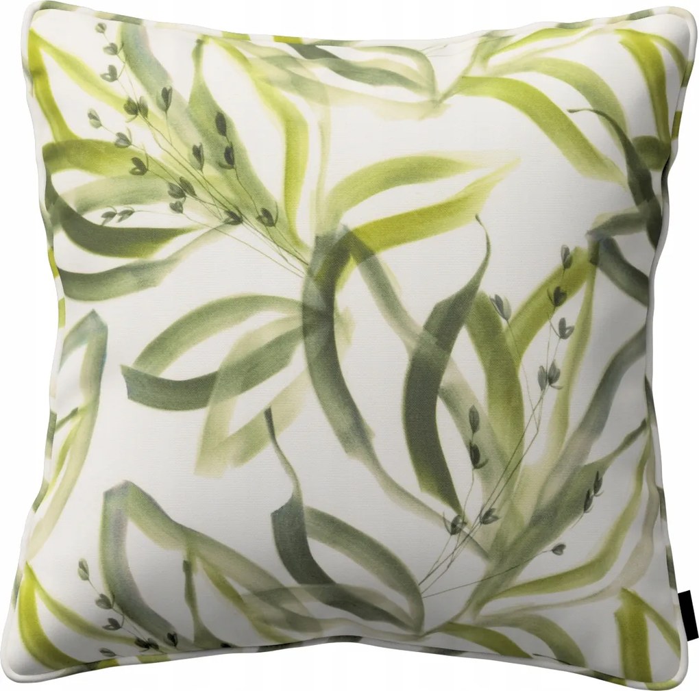 Párnahuzat 45x45 fehér-zöld