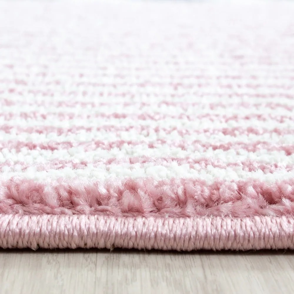 Rózsaszín-szürke gyerek szőnyeg 80x150 cm Kids – Ayyildiz Carpets