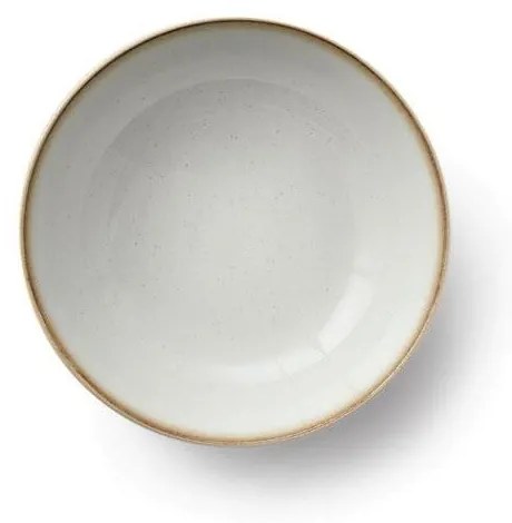 Basics Cream krémszínű agyagkerámia salátástál, ⌀ 20 cm - Bitz