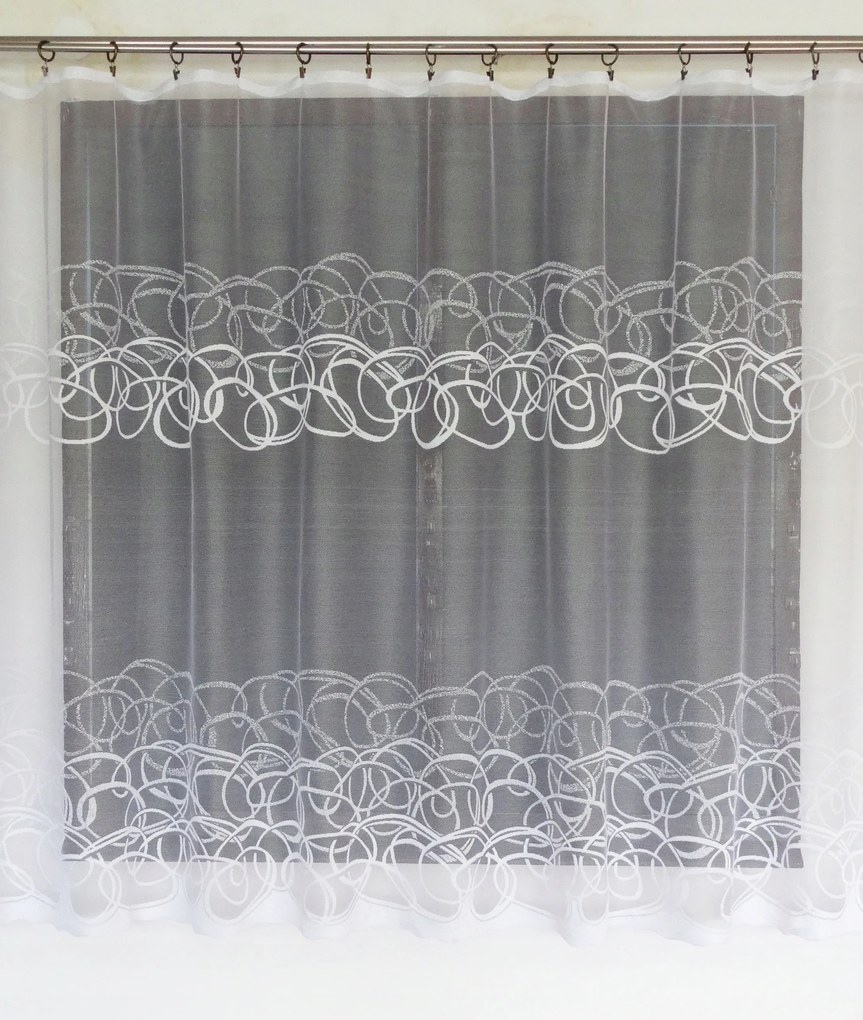 Mg Függöny 618/227 Fehér 350X160cm Kész Szalaggal M