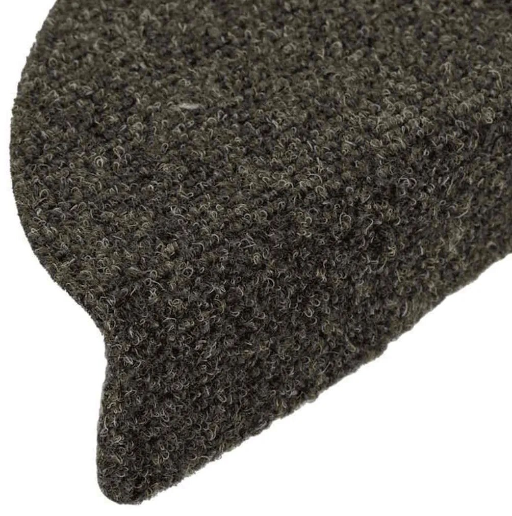 10 db antracit tűlyukasztott öntapadó lépcsővédő 56 x 17 x 3 cm