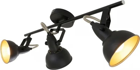 Spotlámpa 3xE14/40W/230V fekete