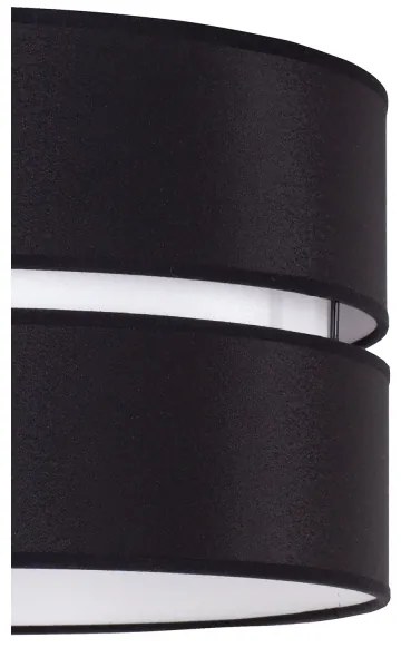 Duolla - Csillár zsinóron DUO 1xE27/15W/230V átm. 40 cm fekete/fehér