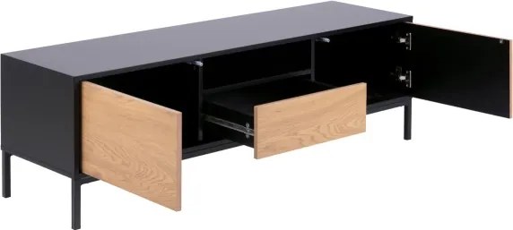 TV-állvány SARON tölgy/fekete