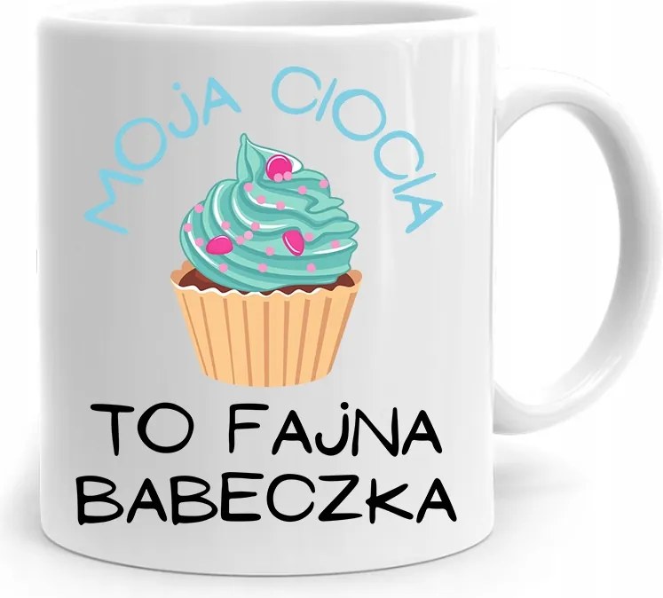 Ajándék Bögre Nagynéninek Egy Vagány Muffin, fényképes nyomtatással