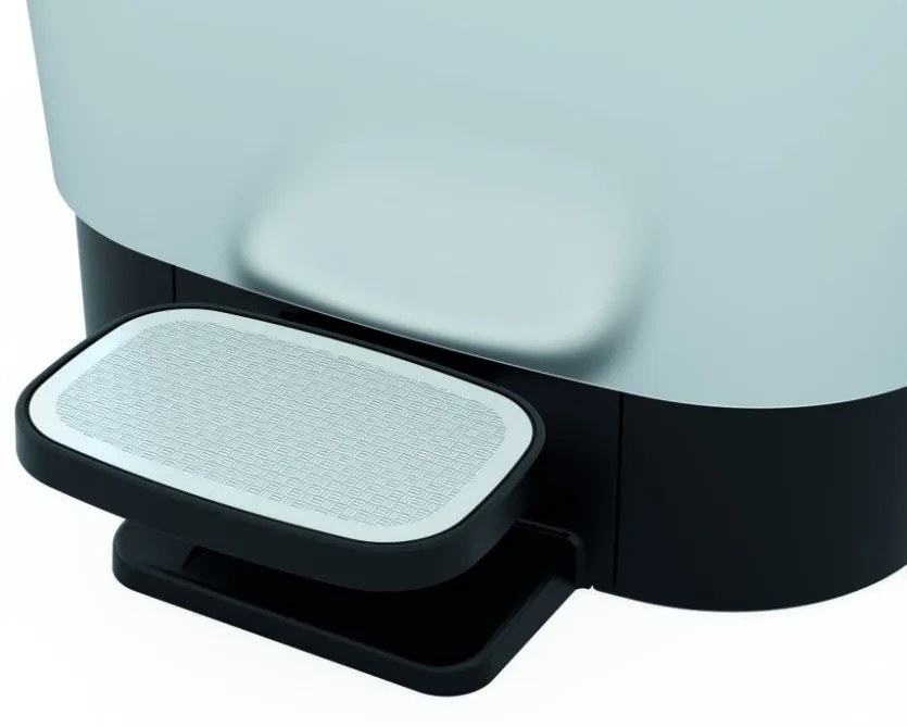 Curver Chic műanyag pedálos szemetes 45L ezüst