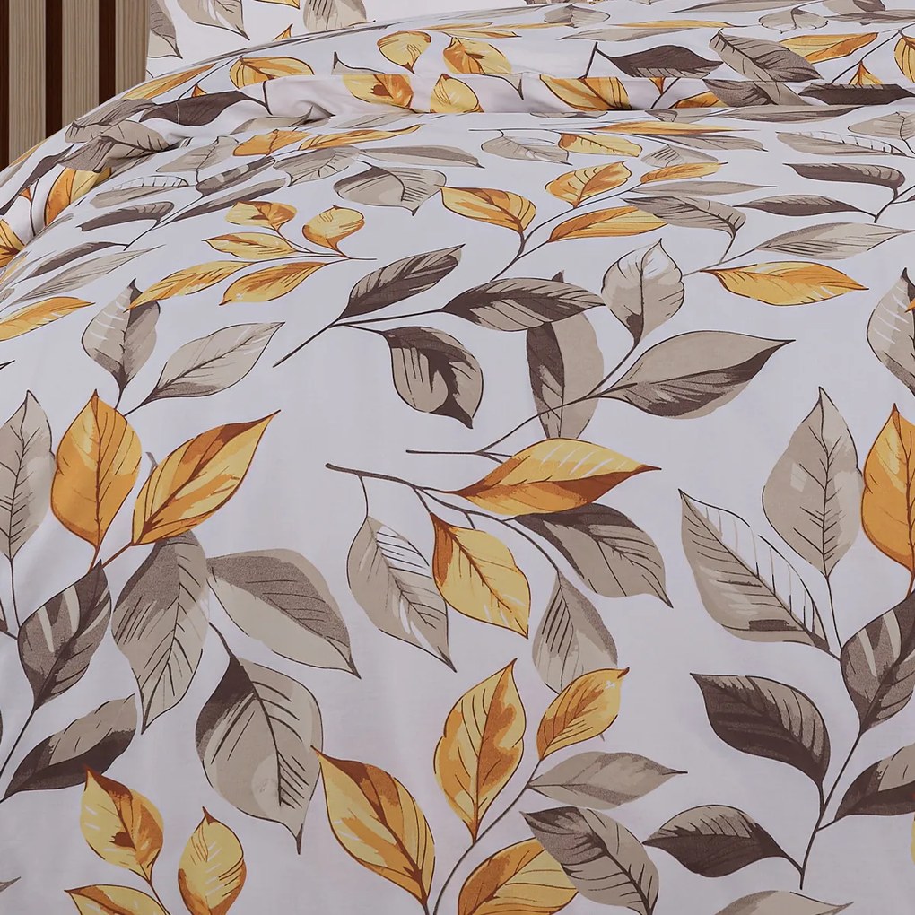 4Home Autumn Leaves pamut ágyneműhuzat, 140 x 200 cm, 70 x 90 cm