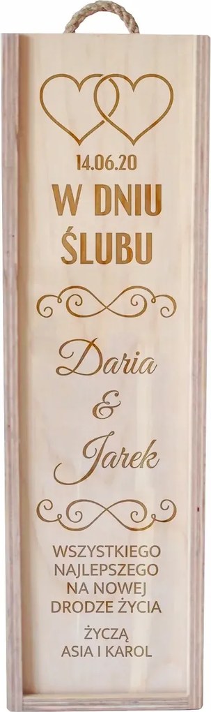 Borosdoboz Gravírozással Esküvő Ajándék