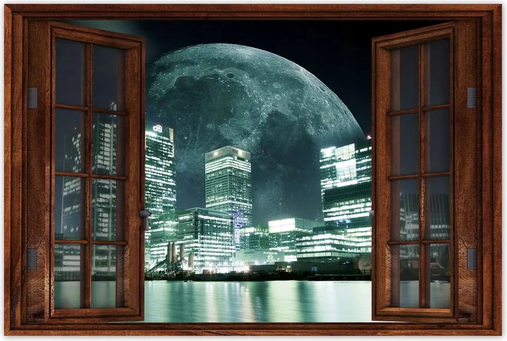 Poszterek 90x60 Hold a város felett