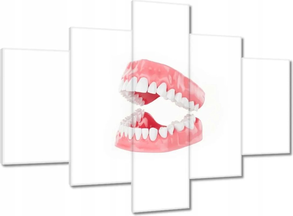 Képek 100x70 Állkapocs a dolgozószobába Fogak