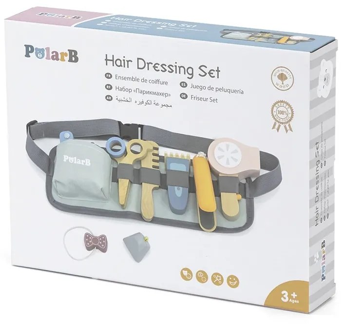 Fa készlet Viga Kis fodrász