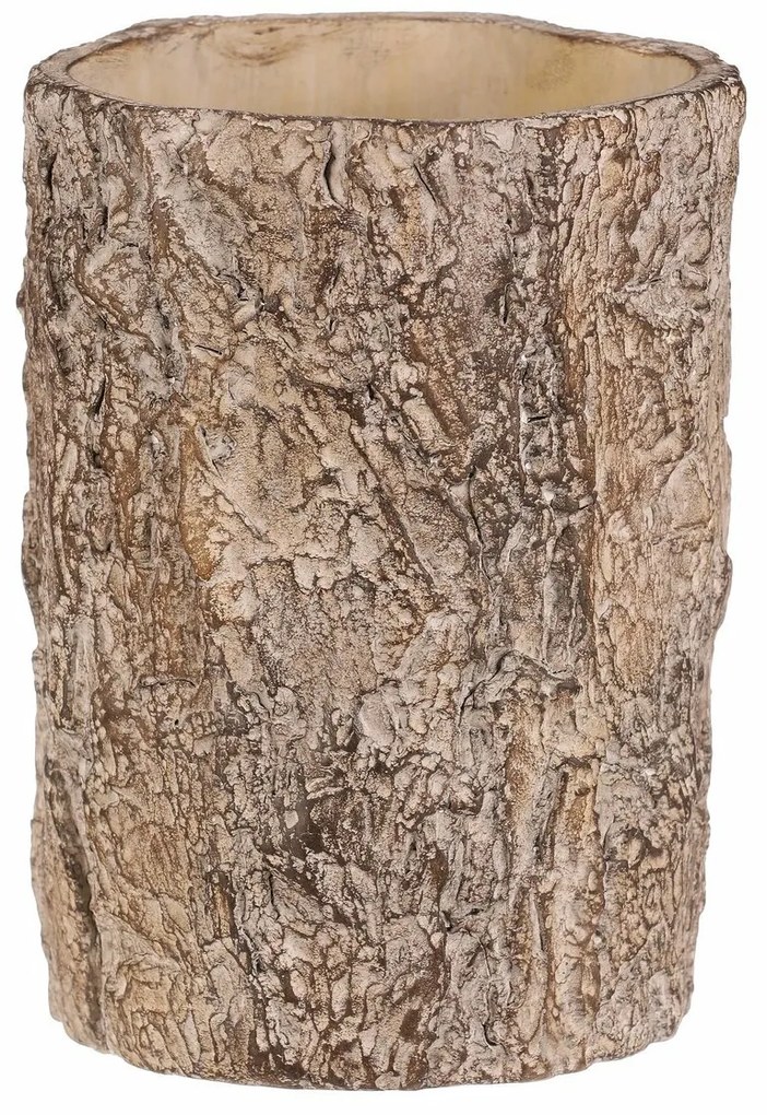 Virágcsomagoló fa kérget utánzó, 16 x 16 x 21 cm,beton, 16 cm