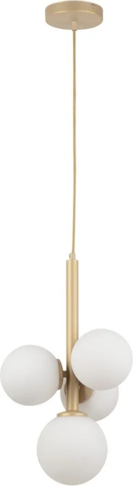SIGMA LIGHTING 33606 PERLA Többágú Függesztett Lámpa Fehér, Arany G9 IP20