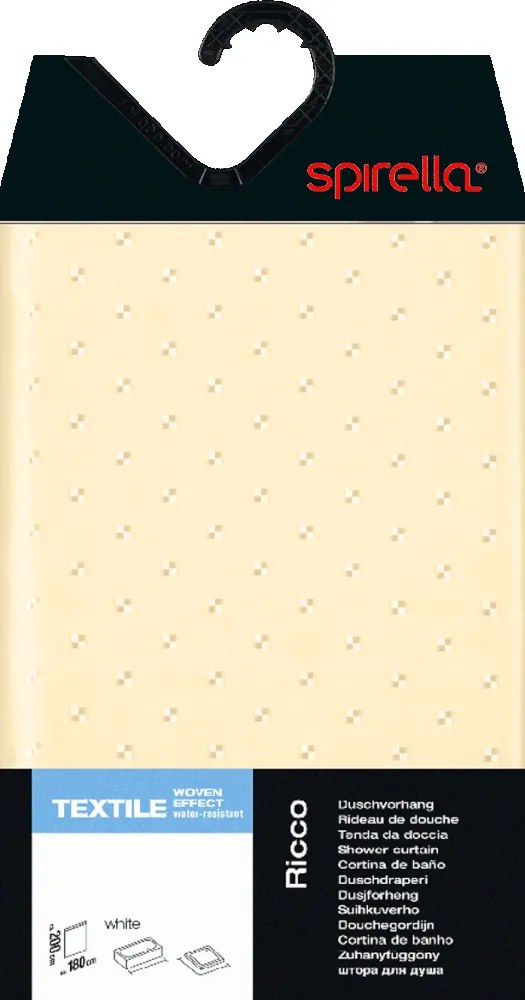 Zuhanyfüggöny 180x200 cm Ricco – Spirella