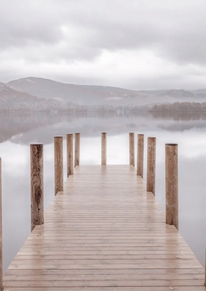 Poszter 42x59,4cm Móló Derwentwaterben 2, Assaf Frank