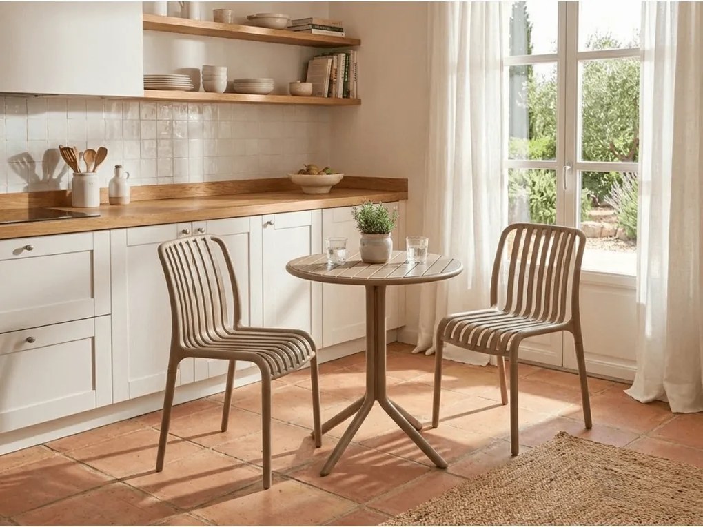 Műanyag szék TREGO, bézs