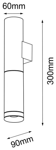 Amplex 8358 - Fali lámpa KAVOS 1xGU10/15W/230V
