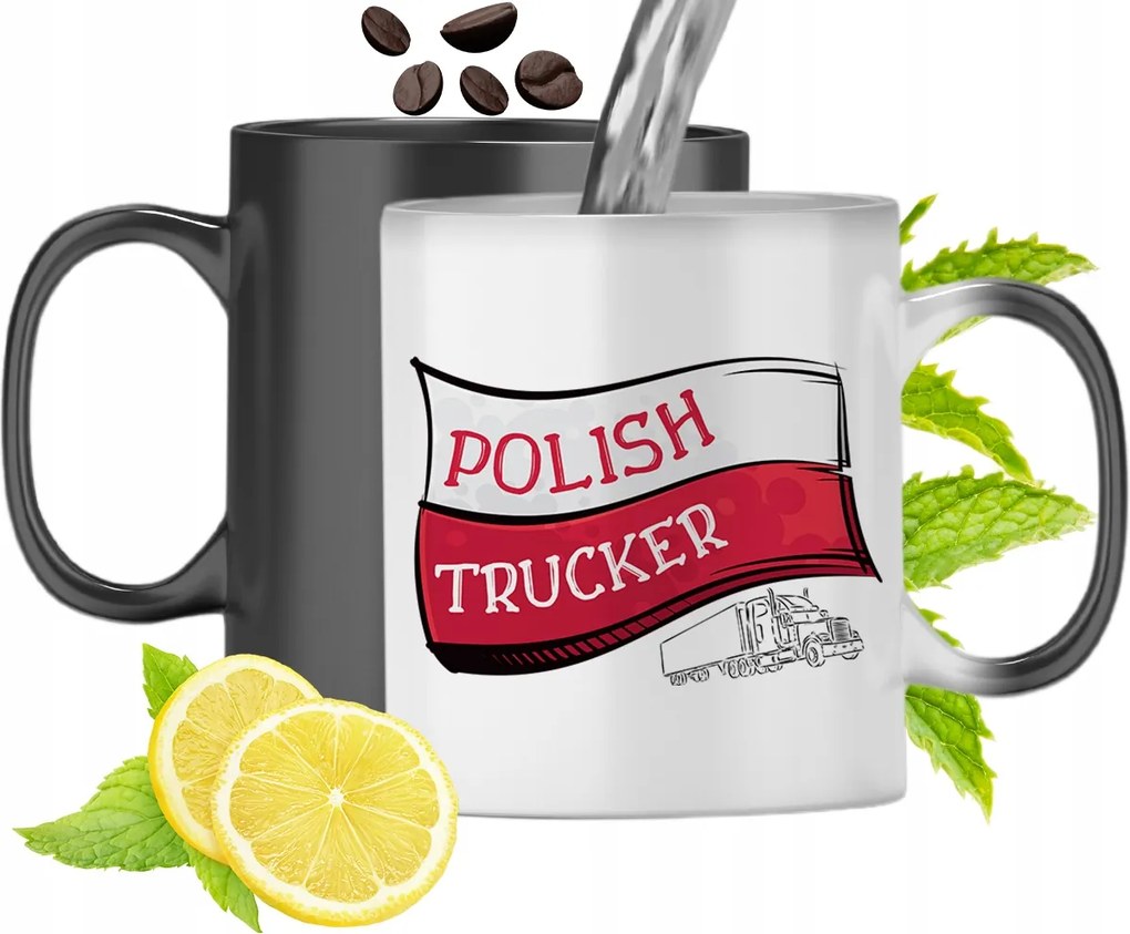 Mágikus Bögre Teherautóknak Színváltós, fényképes nyomattal