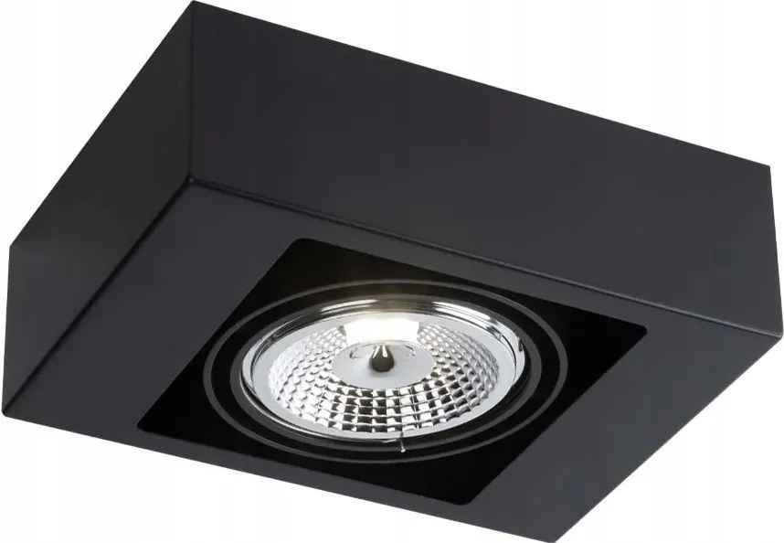 Mennyezeti spot lámpa állítható fekete téglalap alakú Shilo