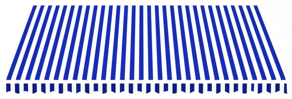 kék és fehér csere napellenző ponyva 4,5 x 3,5 m