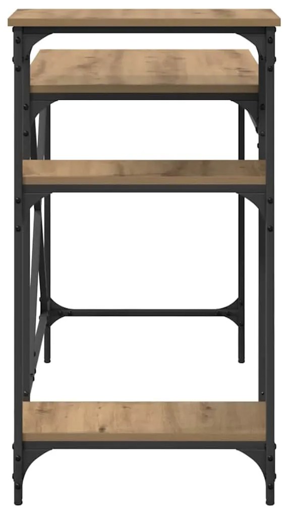 vidaXL Asztal Artisan tölgy 105 x 50 x 90 cm Faanyag