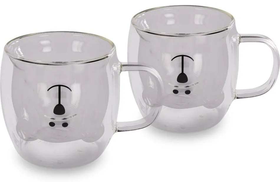 Lamart LT9125 2 részes Bear Vaso pohárkészlet, 250ml, átlátszó
