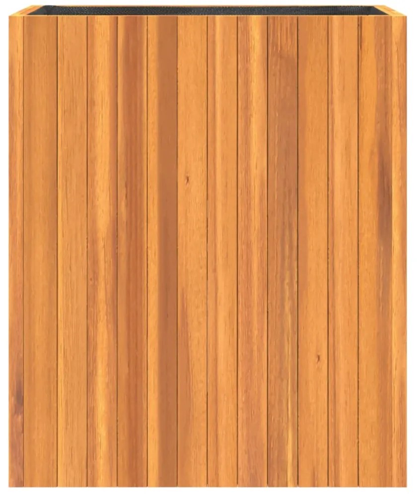 tömör akácfa kerti virágtartó 59x27,5x70 cm
