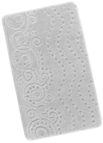 Bellatex Bany Ornament fürdőszobaszőnyeg , világosszürke, 60 x 100 cm