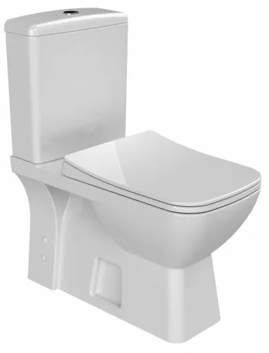 CeraStyle Duru perem nélküli monoblok Wc + Bidet 2in1, Wc tartály, öblítőszelep, mély öblítésű